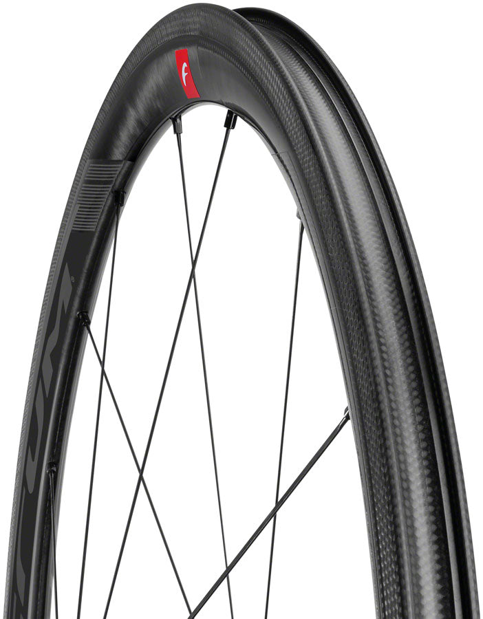 Fulcrum WIND 40C Front Wheel - 700, QR x 100mm, Rim Brake, Black