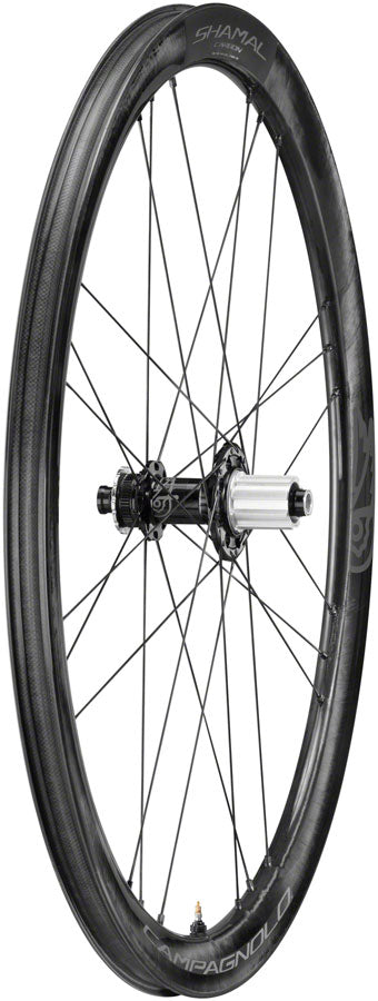 Campagnolo SHAMAL Carbon Disc Rear Wheel - 700, 12 x 100mm/12 x 142mm, Centerlock, N3W, Black