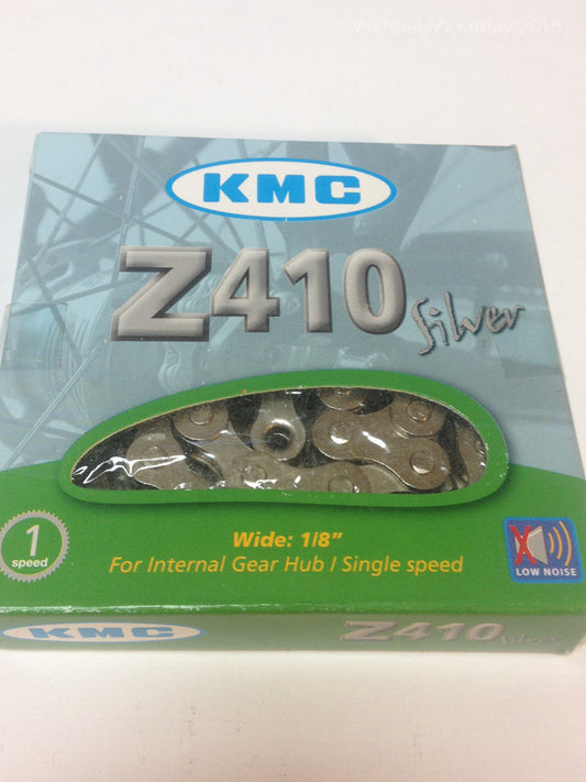 KMC Z410NP Chain: 1/8" 112 Links Silver