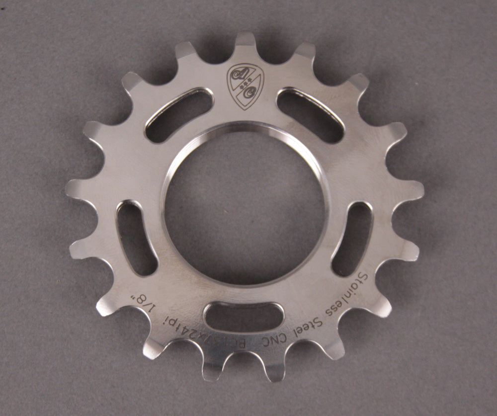 All City Track STAINLESS STEEL Cog 1/8th Inch 14 Tooth Single