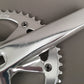 All City 612 Track 165mm 46T 1-Speed Square Taper Crankset Silver