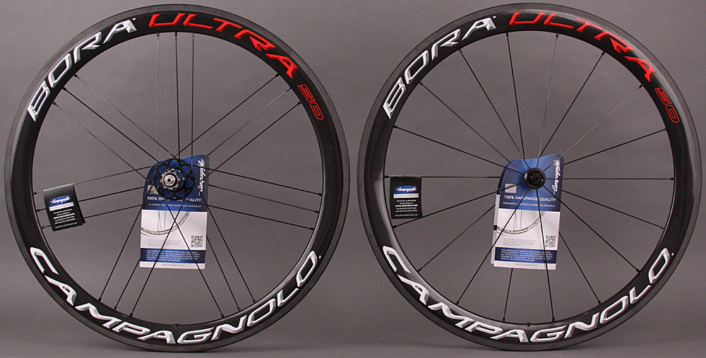 Campagnolo Bora Ultra 50 Carbon Clincher Wheelset Bright Label rim brake
