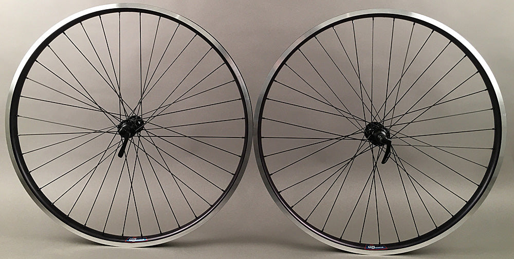 Black Heavy Duty Velocity Cliffhanger 700c Wheelset 100-130mm