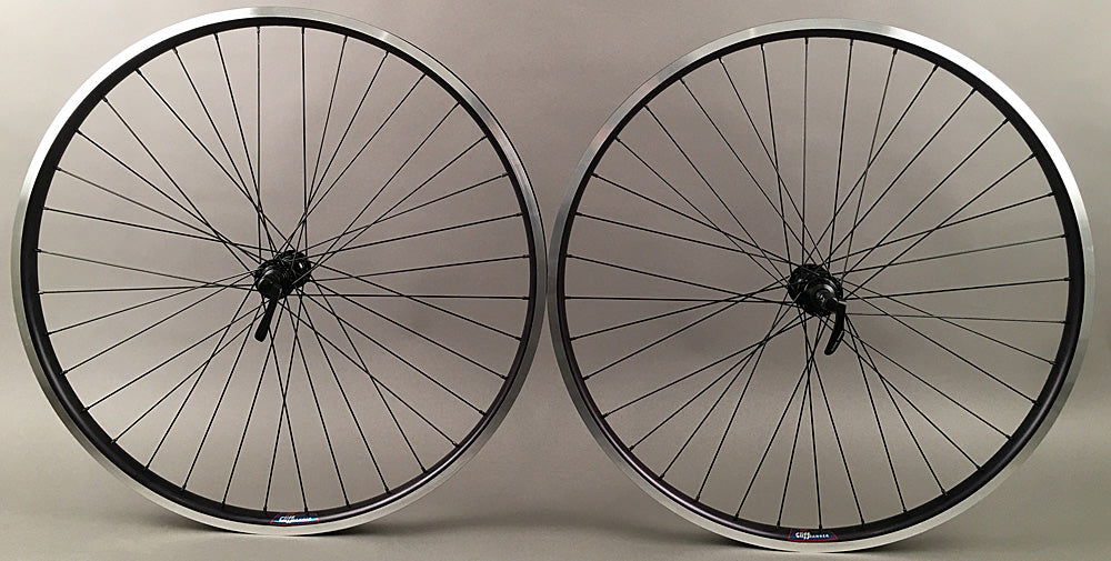 Black Heavy Duty Velocity Cliffhanger 700c Wheelset 100-135mm