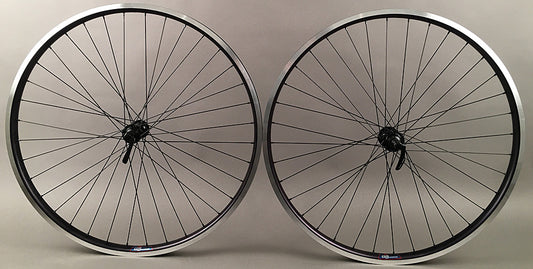 Black Heavy Duty Velocity Cliffhanger 700c Wheelset 100-135mm