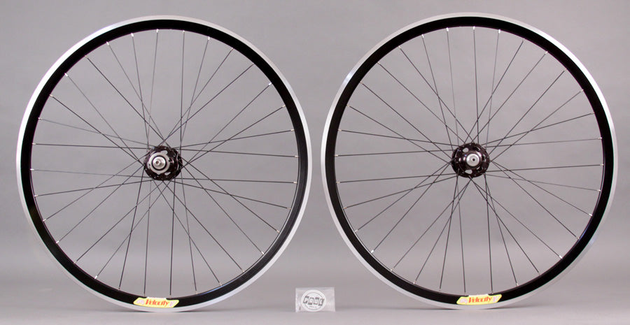 Velocity Deep V Black Singlespeed Track Wheels Paul Hubs Black