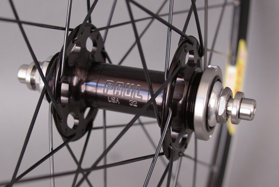 Velocity Deep V Black Singlespeed Track Wheels Paul Hubs Black