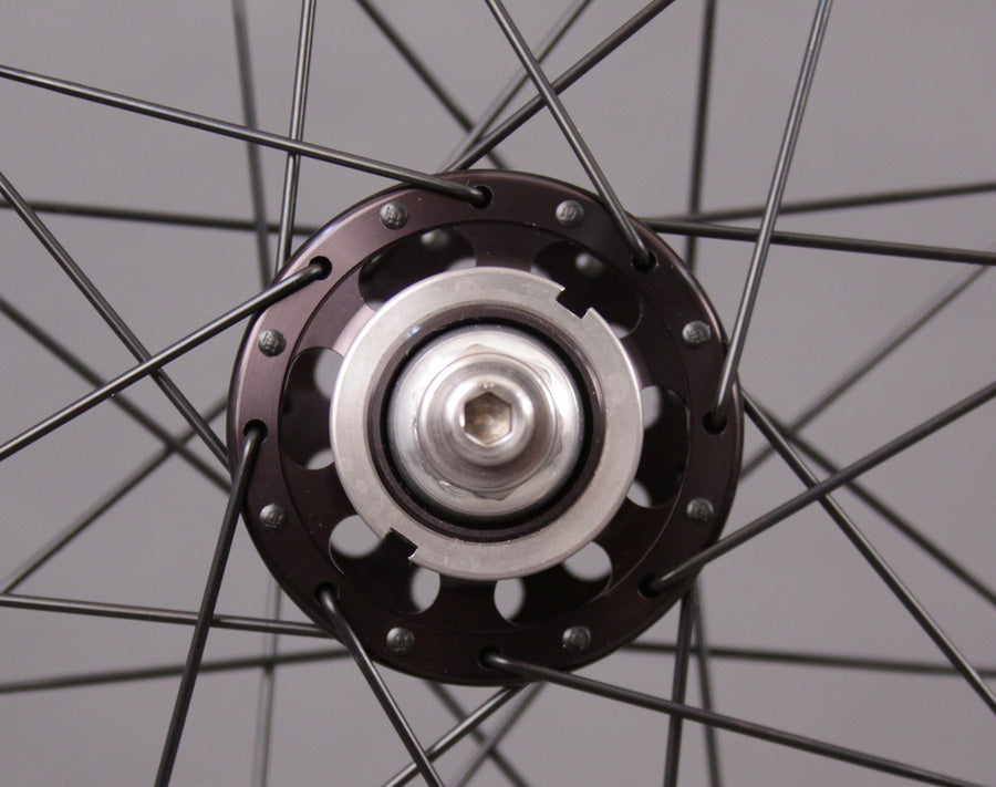 Velocity Deep V Black Singlespeed Track Wheels Paul Hubs Black
