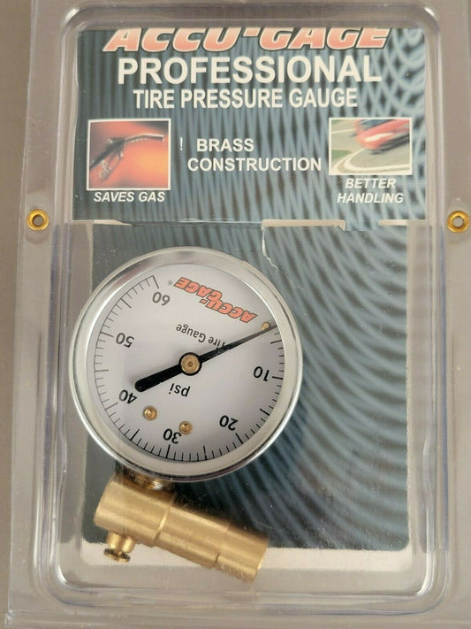 Meiser Presta-Valve Dial Gauge with Pressure Relief: 60psi
