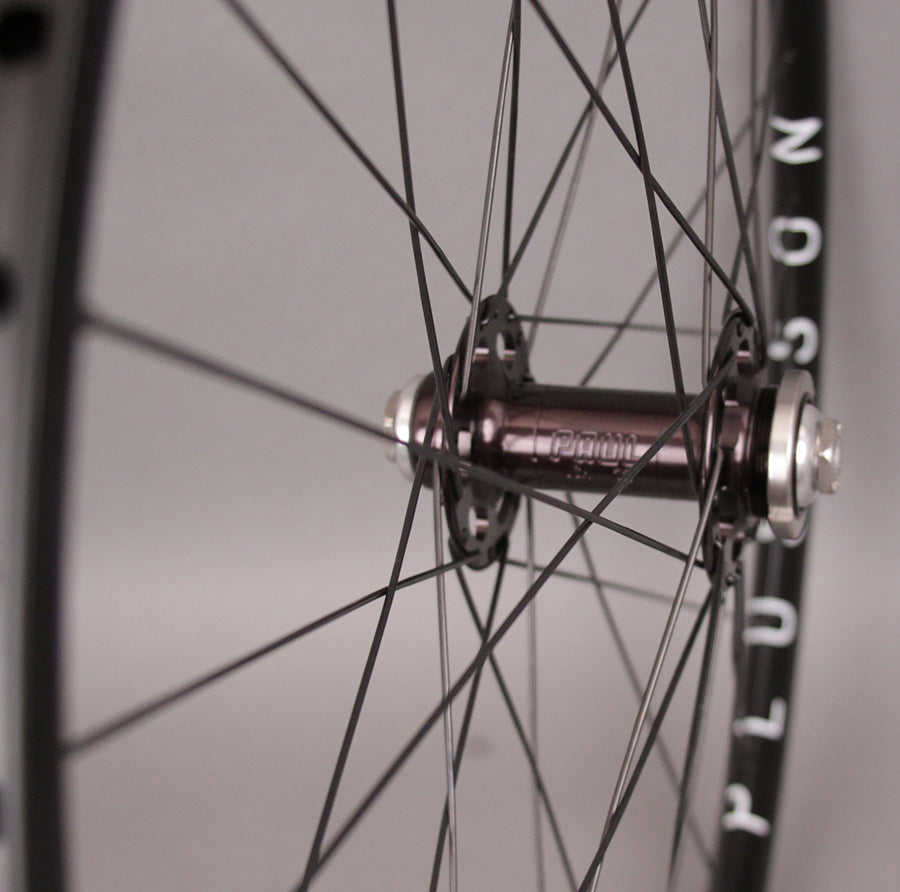 H + Plus Son Archetype Black Paul Track hubs Custom Wheelset