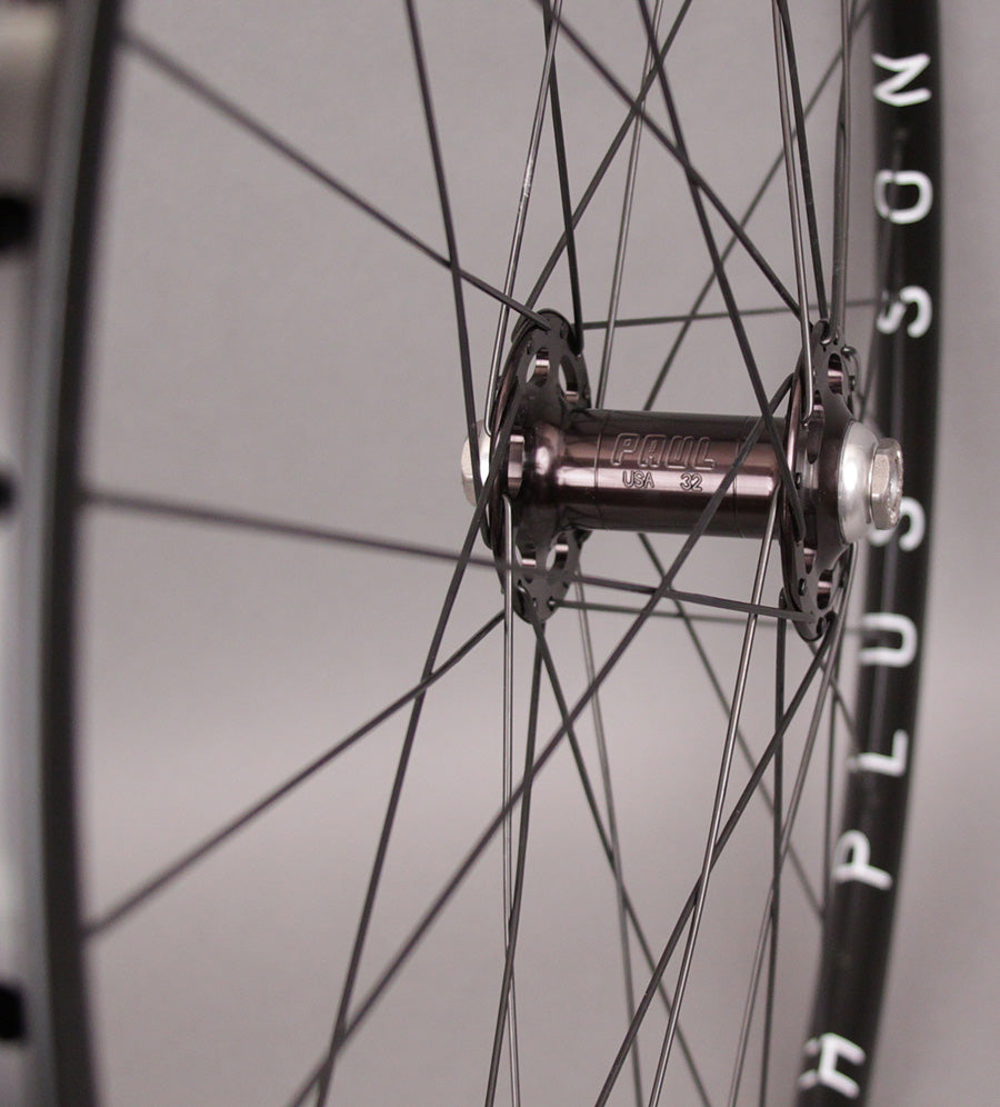 H + Plus Son Archetype Black Paul Track hubs Custom Wheelset