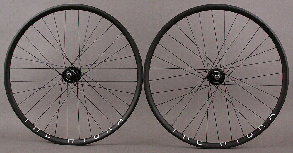 H Plus Son Hydra Black 32h Formula Track Hubs Fixed Gear Tubeless Wheelset Sapim Race Spokes