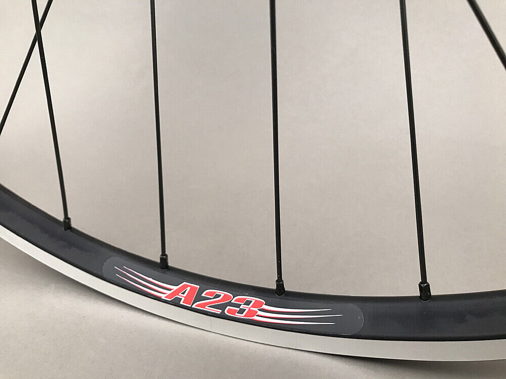 Velocity A23 Black Suzue Hubs Single Speed Track Fixed Gear Wheelset