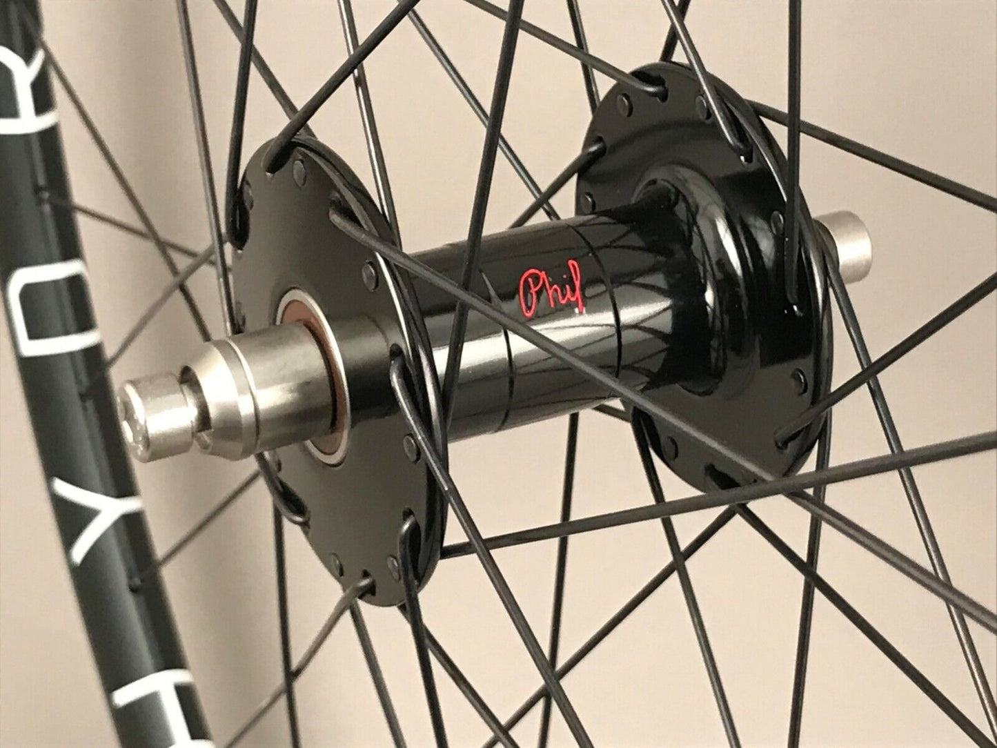 H Plus Son Hydra Black Phil Wood Hubs Hubs Fixed Gear Wheelset