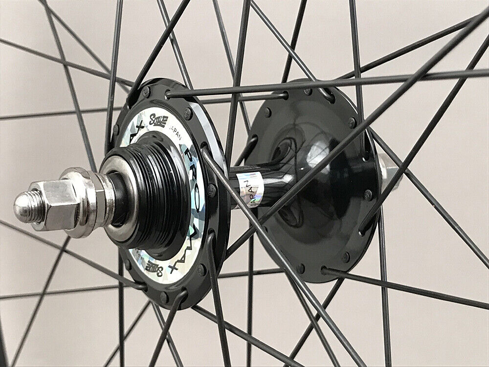 Velocity A23 Black Suzue Hubs Single Speed Track Fixed Gear Wheelset