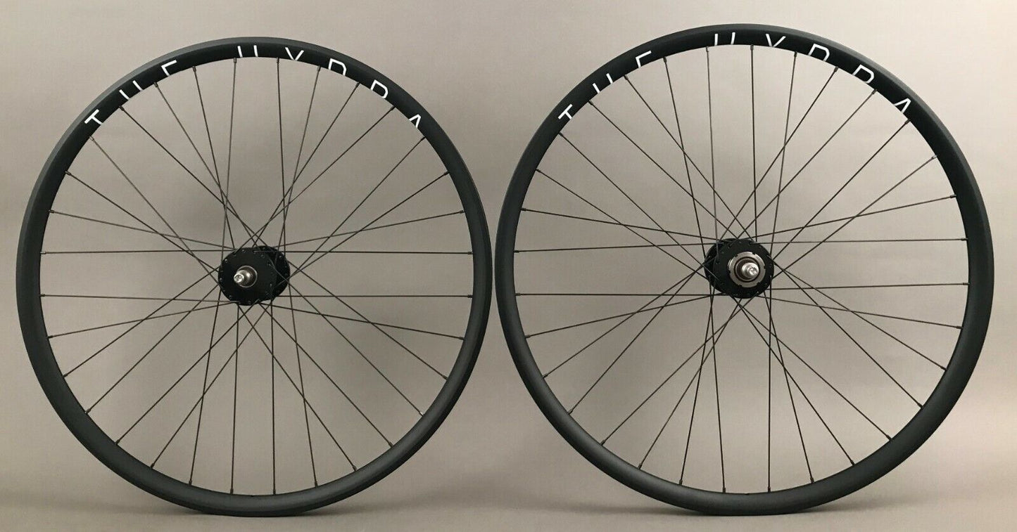H Plus Son Hydra Black Phil Wood Hubs Hubs Fixed Gear Wheelset