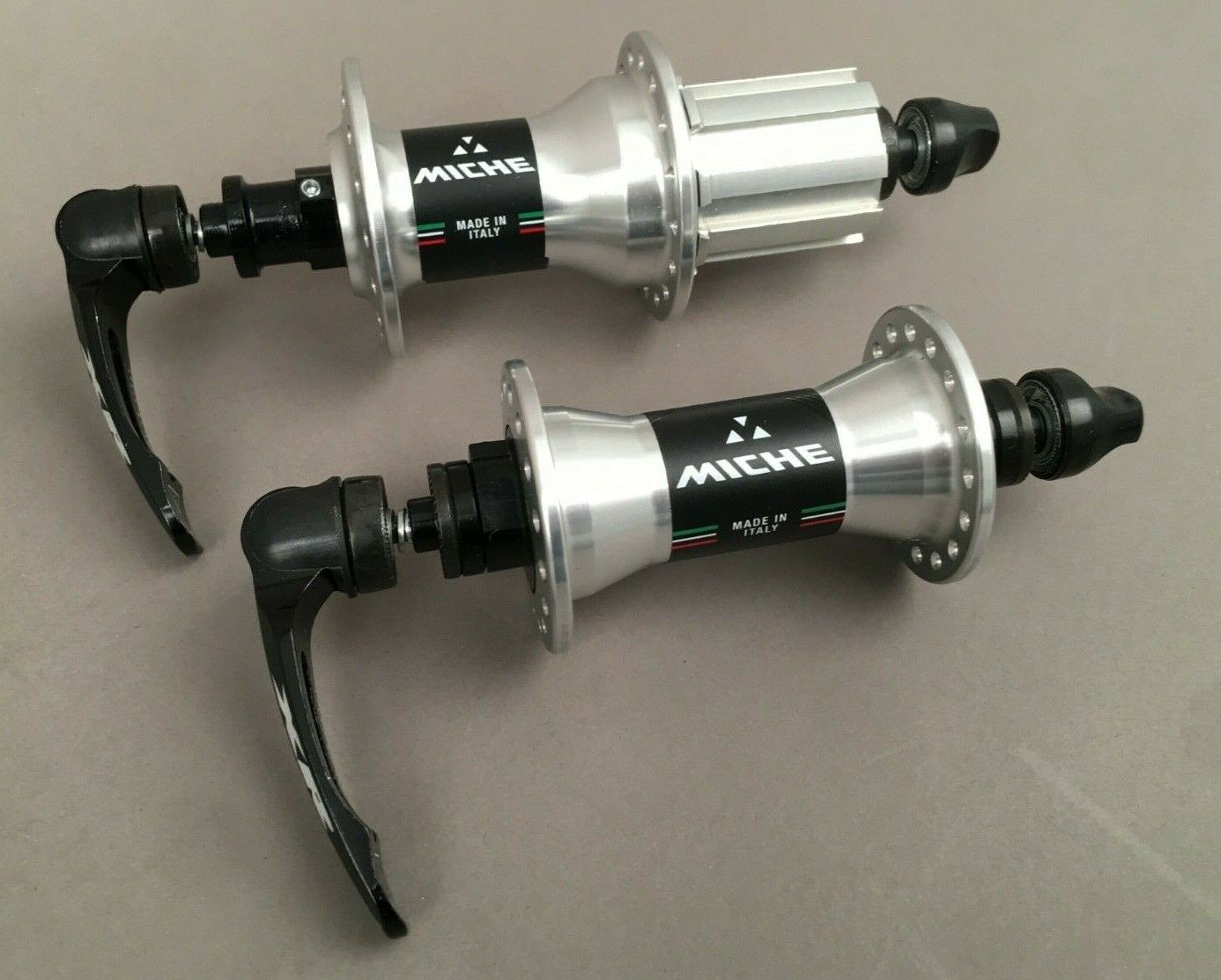 Miche Syntesi 32 Hole Road Bike Bike Hubs Fit Campagnolo Silver