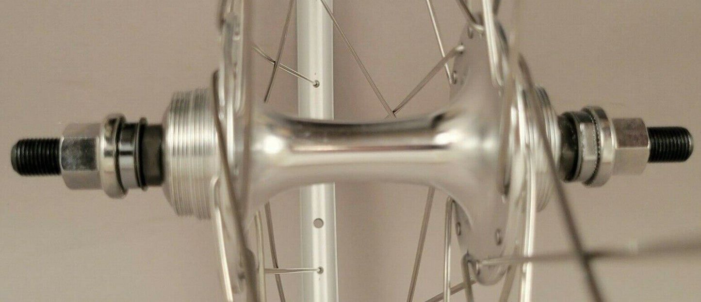 Alex AT470 Silver Fixed Gear Track Bike Wheelset 32h SingleSpeed