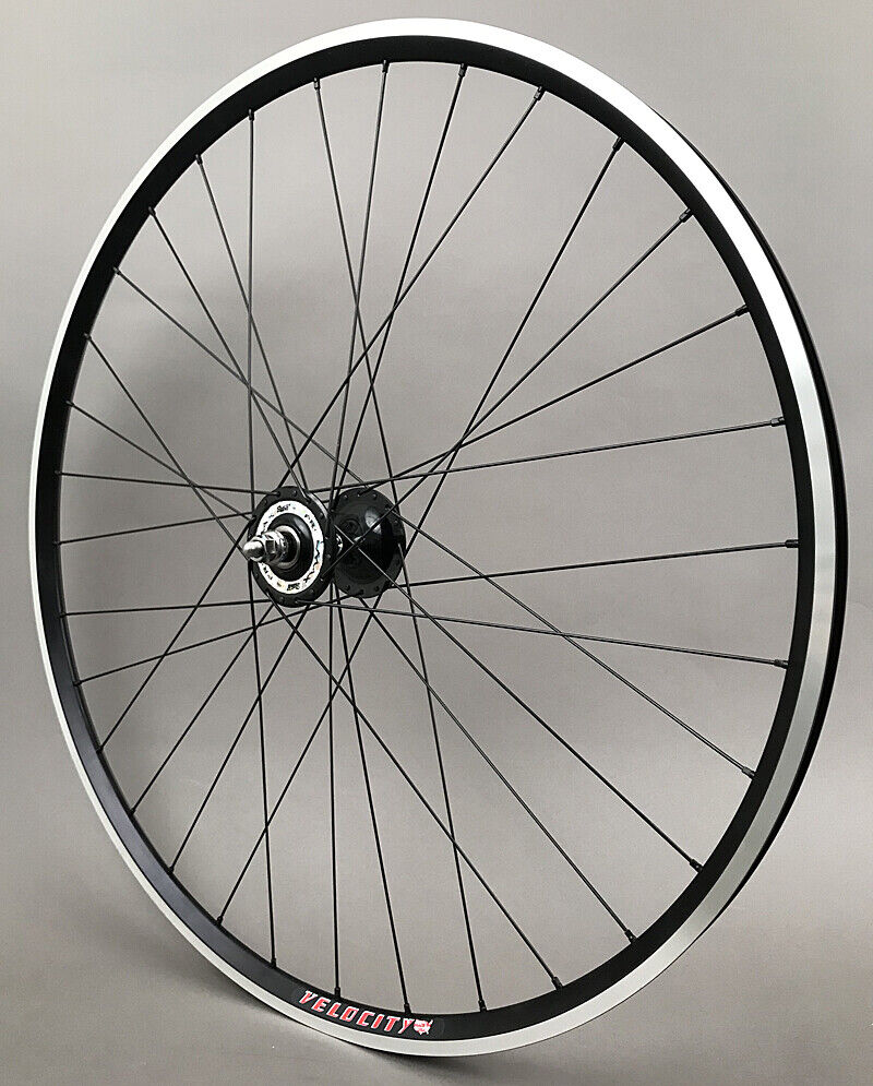 Velocity A23 Black Suzue Hubs Single Speed Track Fixed Gear Wheelset