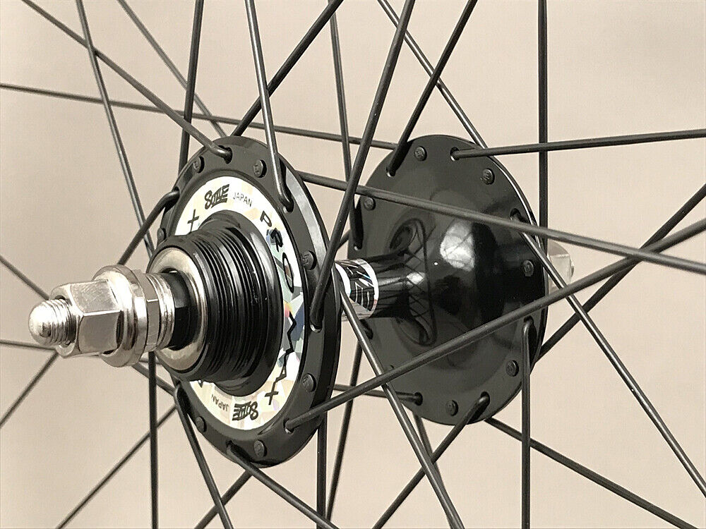 Velocity A23 Black Suzue Hubs Single Speed Track Fixed Gear Wheelset