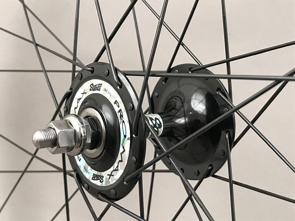 Velocity A23 Black Suzue Hubs Single Speed Track Fixed Gear Wheelset