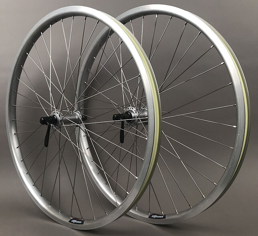 Silver Heavy Duty Velocity Cliffhanger 700c Wheelset 100-135mm