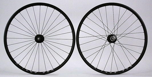 H Plus + Son Archetype Black Phil Wood Wheelset Radial Front 28h