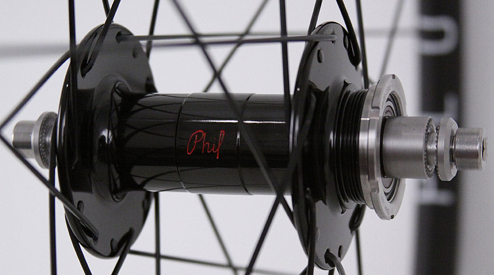 H Plus + Son Archetype Black Phil Wood Wheelset Radial Front 28h