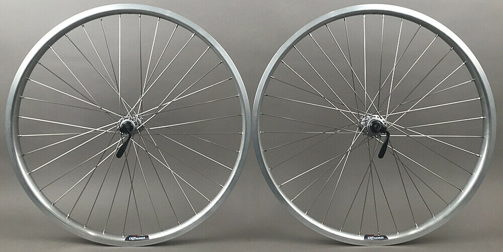 Silver Heavy Duty Velocity Cliffhanger 700c Wheelset 100-135mm